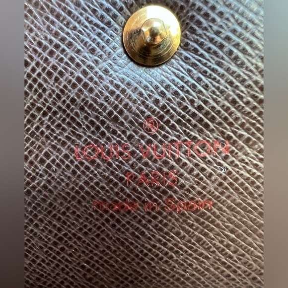 Authentic Damier Ebene Louis Vuitton Long Wallet #2 - Picture 7 of 16
